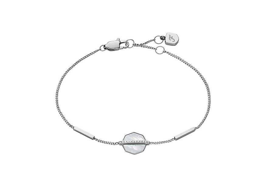 Fossil Armband Schmuck Geschenk Edelstahl JEWELRY, mit Glasstein - mit Perl günstig online kaufen