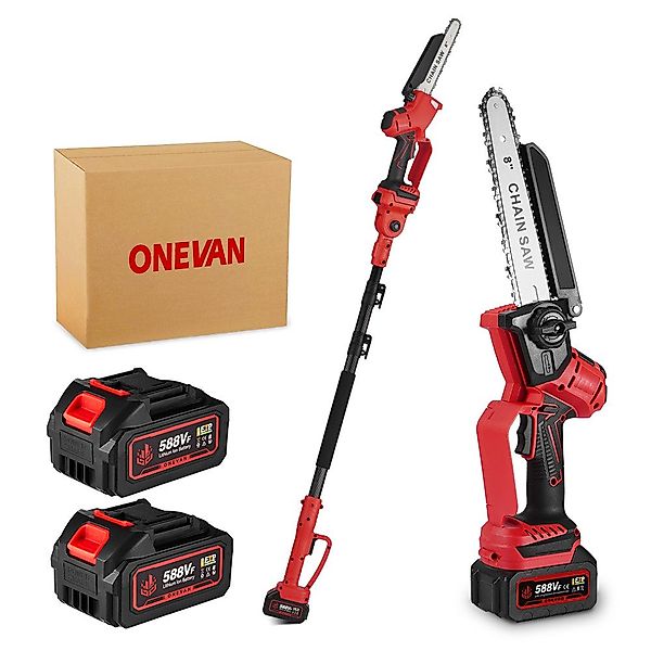 ONEVAN Akku-Hochentaster 8 Zoll Mini Kettensäge günstig online kaufen
