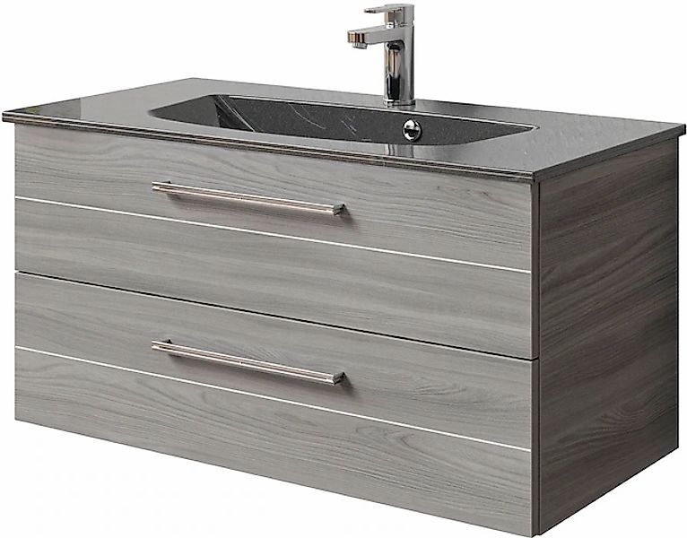 Saphir Waschtisch »Serie 6025 Mineralmarmor-Waschtisch mit Unterschrank, 97 günstig online kaufen