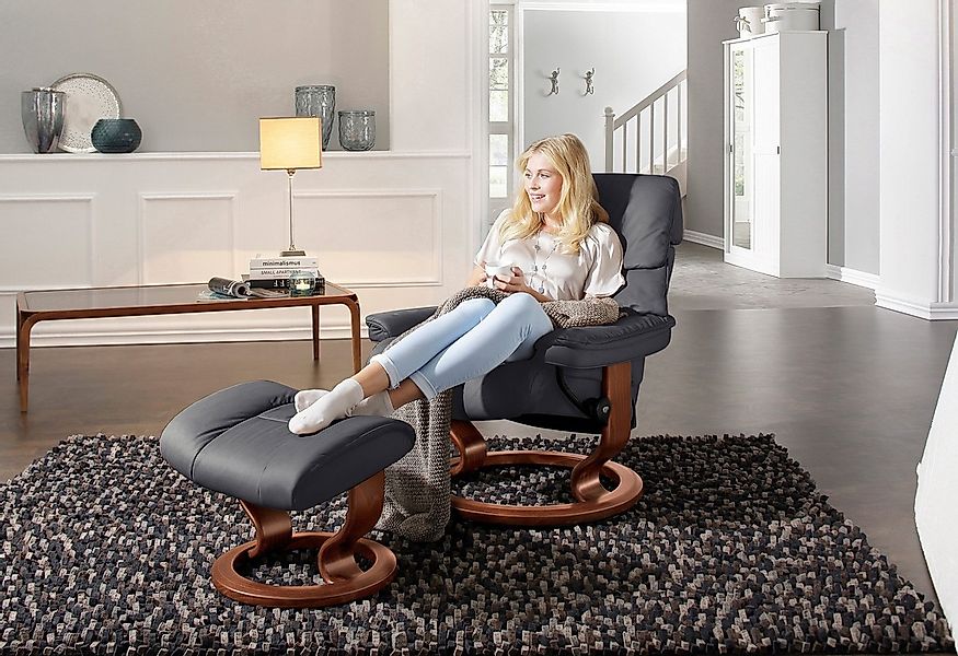 Stressless Relaxsessel "Ruby", (Set), mit Classic Base, Größe L, Gestell Ei günstig online kaufen