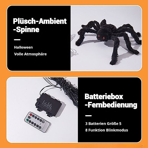 QUBEBU Lichternetz Spinnweben Lichterkette Halloween Dekoration günstig online kaufen