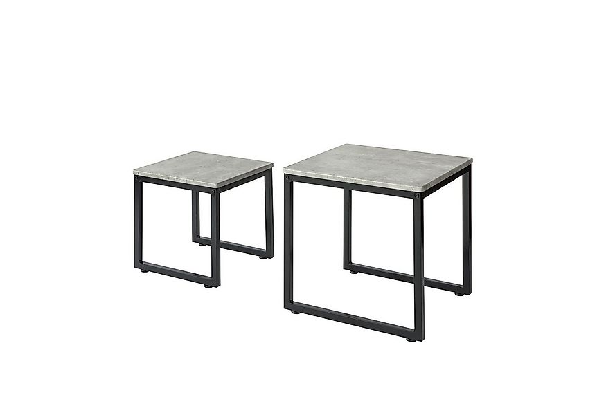 SoBuy Satztisch FBT42, Wohnzimmertisch, Tisch-Set, 2er Set Couchtisch Beist günstig online kaufen