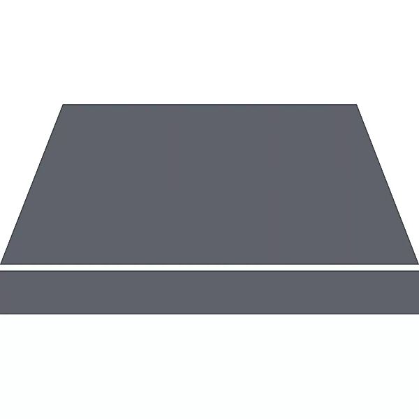 Spettmann Seitenzugmarkise Visor 150 x 300 cm Dunkelgrau Gestell Weiß günstig online kaufen