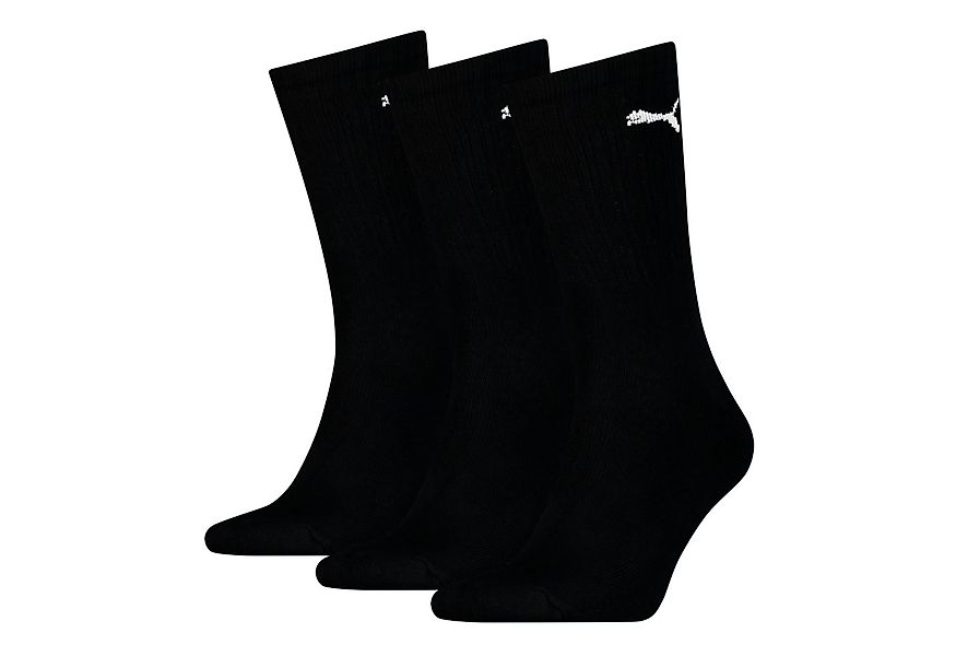 PUMA Sportsocken UNISEX LIGHT CREW SOCK (3-Paar) Mit flacher Zehennaht günstig online kaufen