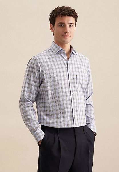 seidensticker Businesshemd "Regular" Regular 1/1 Kentkragen Karo günstig online kaufen