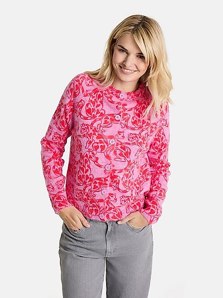 Lieblingsstück Strickjacke AitanaL mit Alloverprint günstig online kaufen