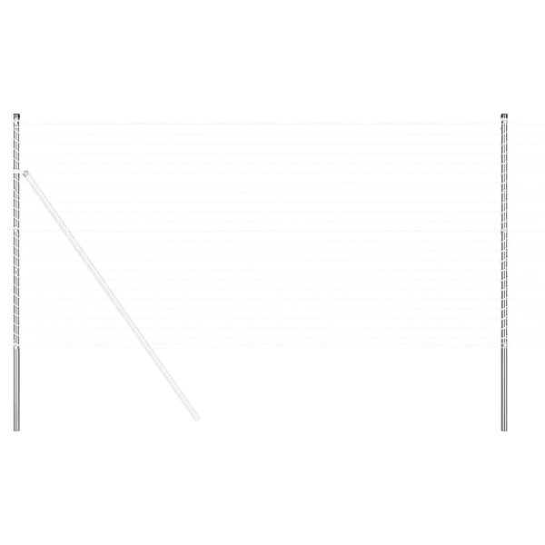 vidaXL Zaunpfosten 12 Stk Silber Pulverbeschichteter Stahl 42012792 günstig online kaufen