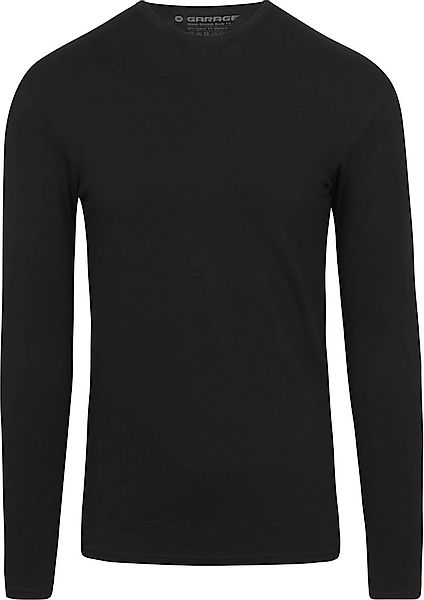 Garage Basic Longsleeve T-Shirt Stretch Schwarz - Größe XL günstig online kaufen