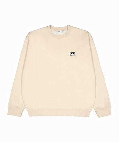 OBEY Sweatshirt Established Works Eyes Crew Sweatshirt Beige Baumwolle günstig online kaufen