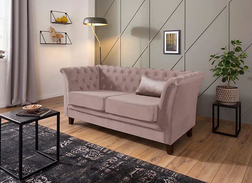 Home affaire Chesterfield-Sofa "Dover", aufwändige Knopfheftung in Chesterf günstig online kaufen