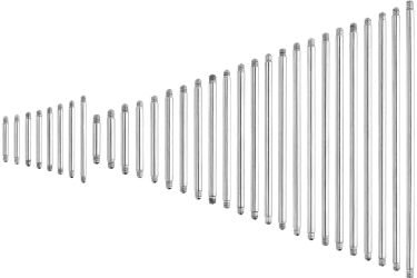 PIERCINGLINE Brustwarzenpiercing Chirurgenstahl Barbell ohne Kugeln günstig online kaufen