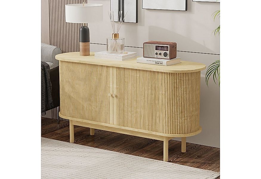 STILVORA Sideboard mit 2 Schiebetüren,Beistellschrank mit verstellbaren Reg günstig online kaufen