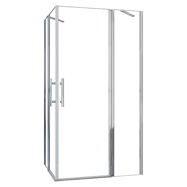 AICA Duschkabine 100x100x195cm Eckeinstieg 6mm NANO ESG Glas Pendeltür Eckd günstig online kaufen