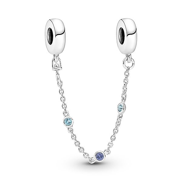 Pandora Bead Pandora Sicherheitskette Tripple Blue günstig online kaufen