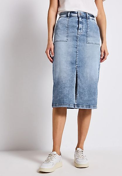STREET ONE Jeansrock, aus Baumwolle mit Stretchanteil günstig online kaufen