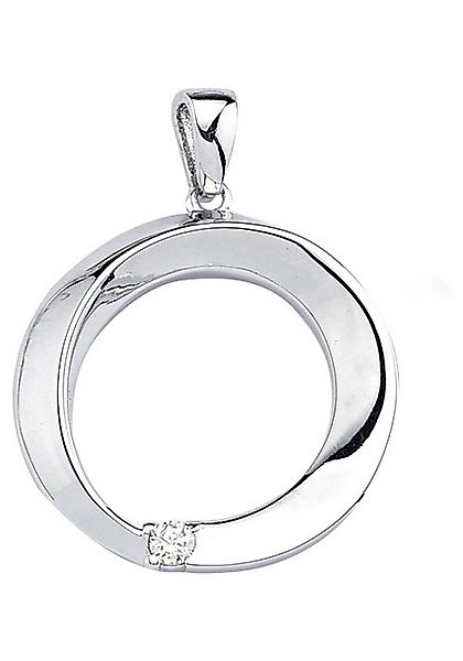 JOBO Kettenanhänger Anhänger rund, 925 Silber mit Zirkonia günstig online kaufen
