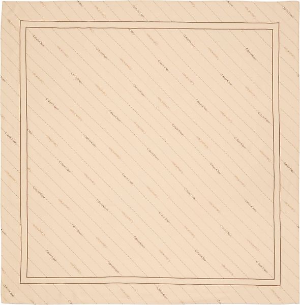 Calvin Klein Modetuch "PINSTRIPE LOGO SQUARE SCARF" Mit Markenlabelmusterun günstig online kaufen
