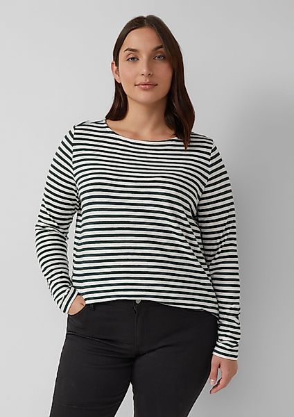 s.Oliver Langarmshirt Lässiges Langarmshirt mit U-Boot-Ausschnitt günstig online kaufen