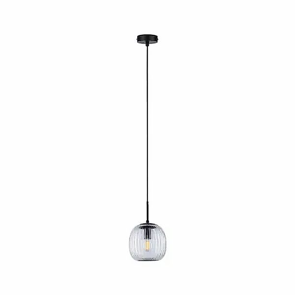 Paulmann Pendelleuchte »Ruya E14 max. 20W Glas, Schwarz matt«, 1 flammig, L günstig online kaufen