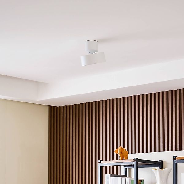 Lindby LED-Strahler Nivoria, Ø 14 cm, weiß, schwenkbar günstig online kaufen