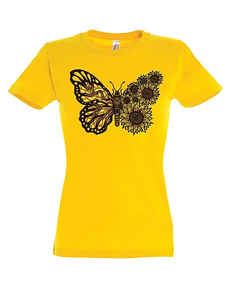 Youth Designz Print-Shirt "Sunflower Schmetterling" Damen günstig online kaufen