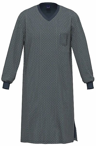 Ammann Nachthemd Herren Schlafshirt mit langem Arm (1-tlg) Baumwolle günstig online kaufen