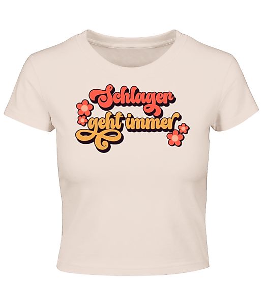 Schlager Geht Immer · Crop T-Shirt günstig online kaufen