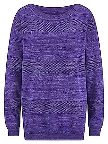 Rundhals-Pullover Anna Aura lila günstig online kaufen