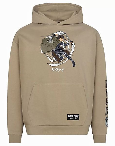 Close Up Collegejacke Attack on Titan Graphic Hoodie Kapuzenpullover Neptun günstig online kaufen