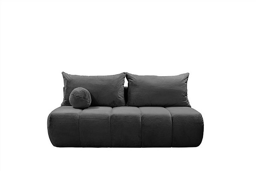 Fun Möbel 3-Sitzer Designersofa Sofa 3-Sitzer ANZIA in Stoff Bunny, inkl. 2 günstig online kaufen