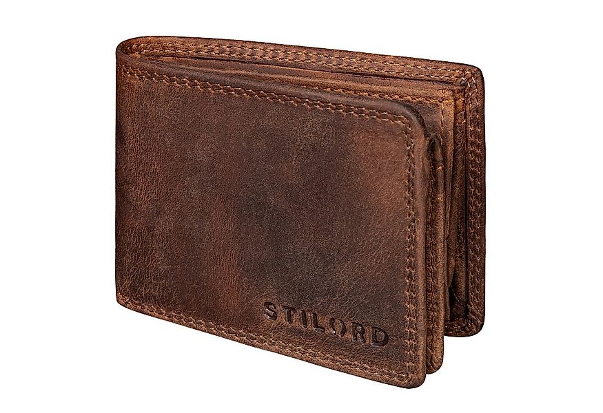 STILORD Geldbörse "Matteo" Herren Mini Portemonnaie Leder mit Münzfach – RF günstig online kaufen