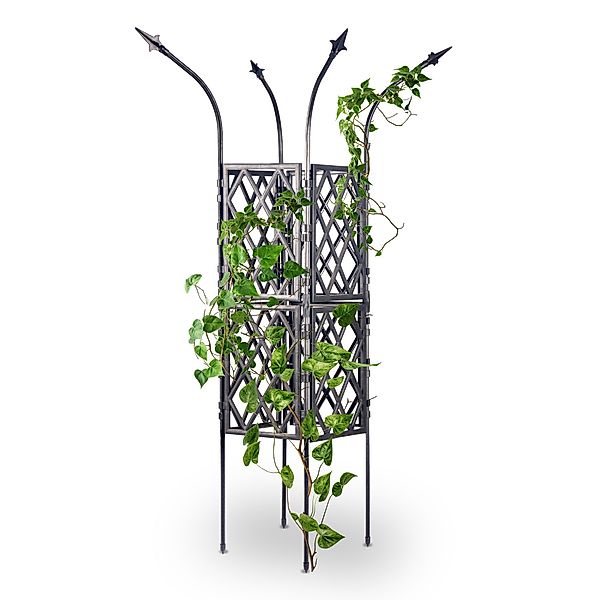 Gartenwelt Riegelsberger Rankhilfe Rankturm Barock schwarz günstig online kaufen
