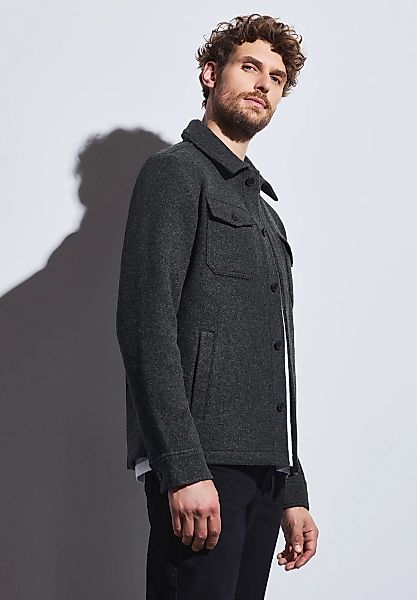 STREET ONE MEN Cargojacke, ohne Kapuze, mit Knopfleiste günstig online kaufen