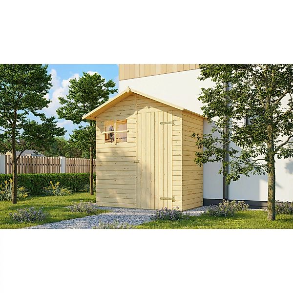 Weka Holz-Gartenhaus Easy Natur 180 cm x 100 cm günstig online kaufen
