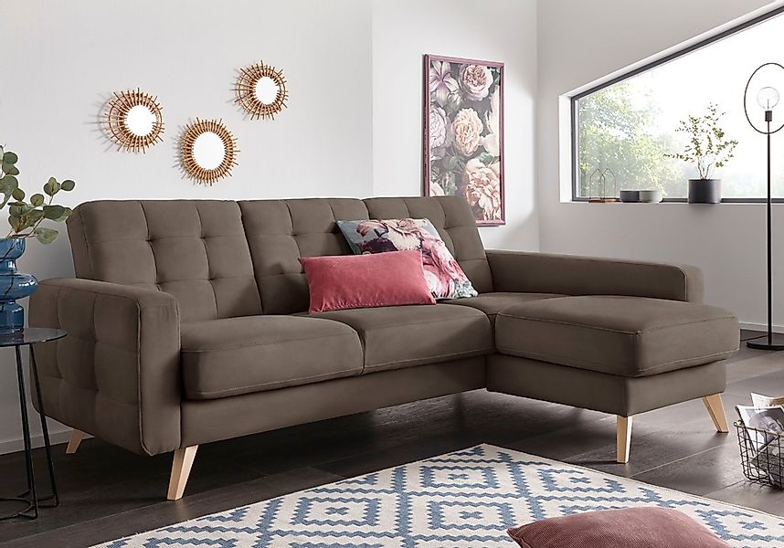 exxpo - sofa fashion Ecksofa "Nappa, kompakt und komfortabel, bequem, zeitl günstig online kaufen