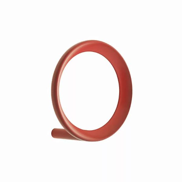 Wandhaken Loop Medium metall rot / Ø 7,8 cm - Metall - Normann Copenhagen - günstig online kaufen