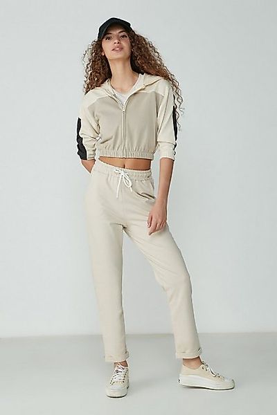C&CITY Pyjamahose Doppelbein-Jogginghose 738 Ecru günstig online kaufen