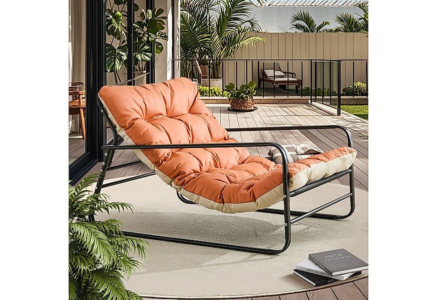 HomeMiYN Loungesessel Loungesessel Sessel Wohnzimmer Gartenliege mit Wendek günstig online kaufen