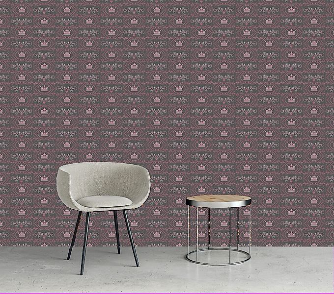 queence Vinyltapete »Gloria«, bedruckt-Barock-Antikoptik-Kunst, 90x250cm, s günstig online kaufen
