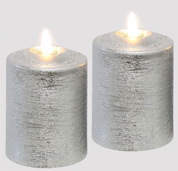 I.GE.A. LED-Kerze "Batteriebetriebene LED-Kerzen aus Echtwachs, Höhe ca. 10 günstig online kaufen