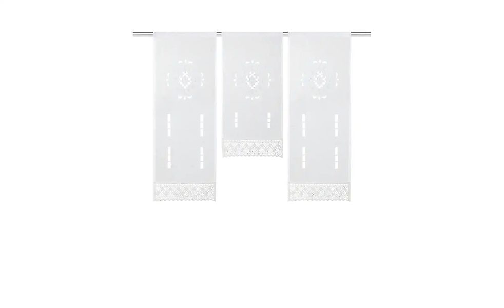 HOME WOHNIDEEN Vorhang ALEGRA (3 St), Stangendurchzug, halbtransparent, 3 t günstig online kaufen