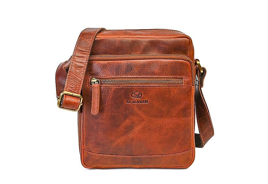 ALMADIH Umhängetasche Leder Herren EMIL 9.7 Zoll iPad Ledertasche für Reise günstig online kaufen