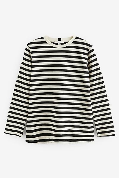Next Langarmshirt Schweres Langarmshirt aus 100 % Baumwolle (1-tlg) günstig online kaufen