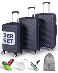 Onbest Kofferset 3er Hartschallen Trolley Set günstig online kaufen