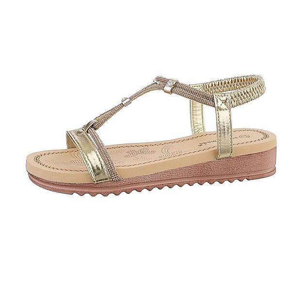 Ital-Design Damen Freizeit Riemchensandalette (85960560) Keilabsatz/Wedge K günstig online kaufen