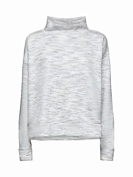 Esprit Sweatshirt Meliertes Sweatshirt mit Stehkragen (1-tlg) günstig online kaufen