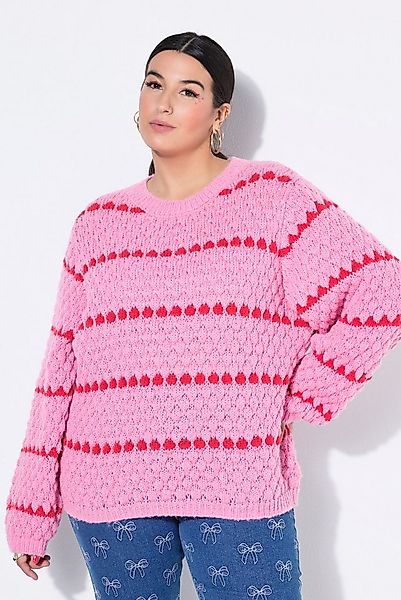 Studio Untold Strickpullover Pullover Boxy Shape Bubble-Struktur günstig online kaufen