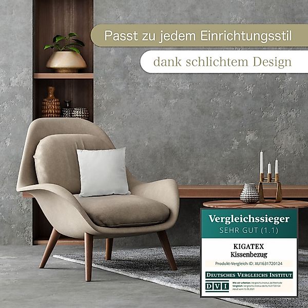 KiGATEX Kissenhülle KiGATEX Kissenbezug 40x40 cm, günstig online kaufen