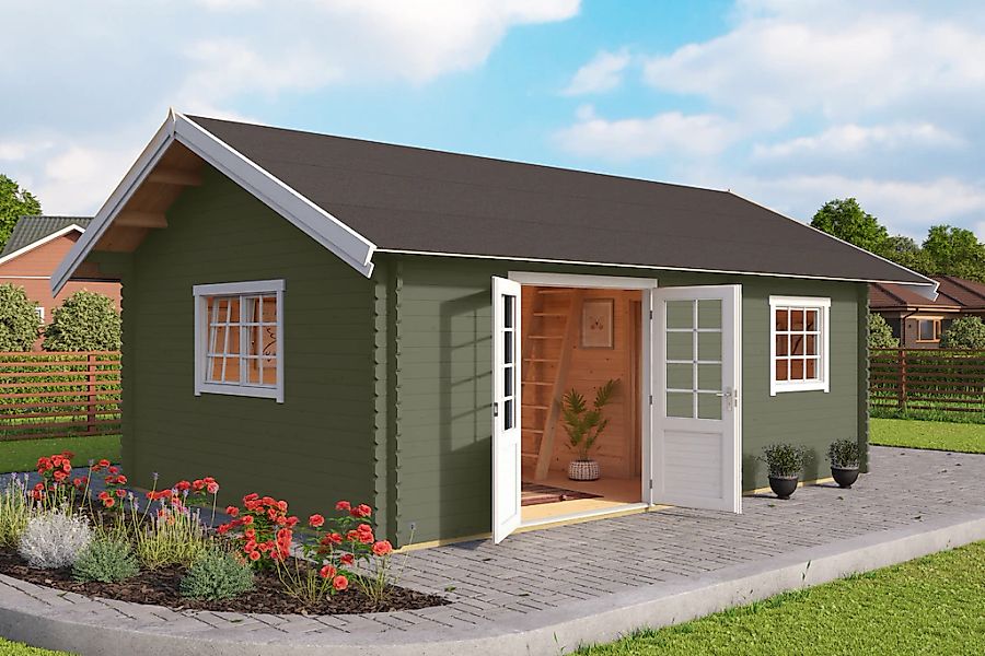 Nordic Holz Gartenhaus "CAROLINE SET" günstig online kaufen