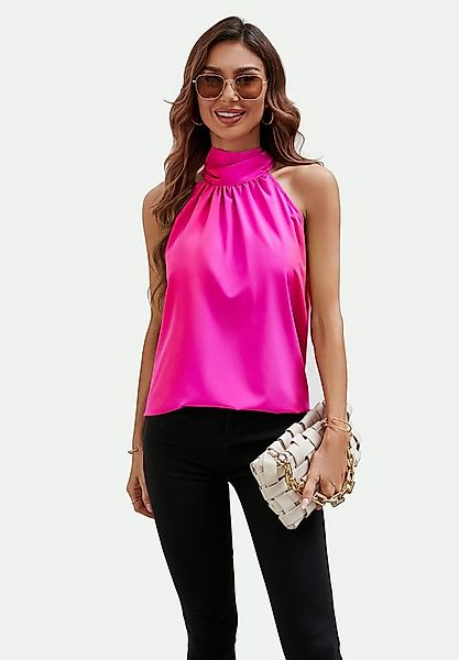 FS Collection Neckholdertop Damen Ärmelloses Neckholder-Top mit Bindeband a günstig online kaufen